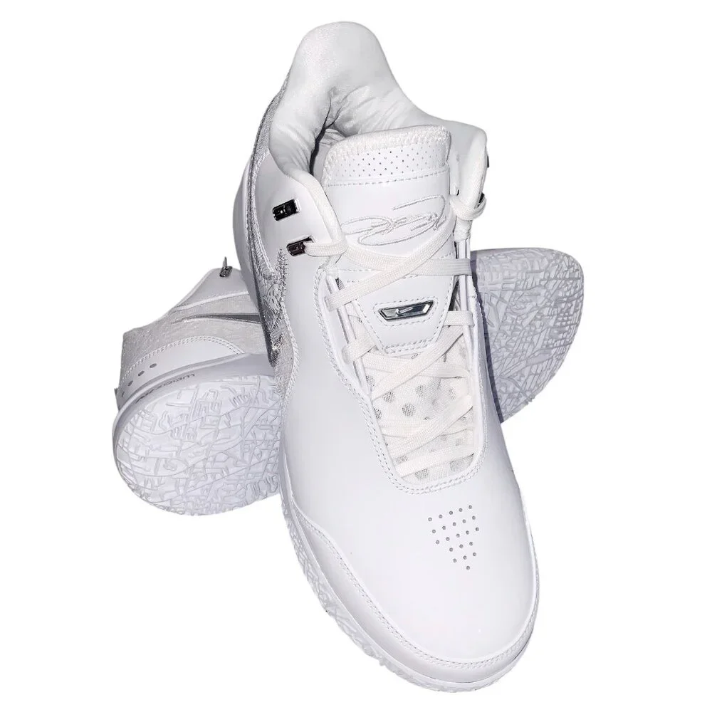 NWT NIKE ZM LEBRON NXXT GEN AMPD MSRP$114.99 MEN'S WHITE SNEAKERS SHOES SIZE 11 - Picture 1 of 6